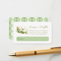 Een klein Putter Golf Baby Shower Luiers Raffle