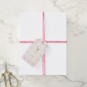 Een Klein Roze Gans Cadeaulabel (Met Touw)
