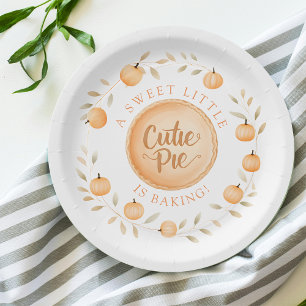 Een klein schatje bakt   Baby Shower Papieren Bordje