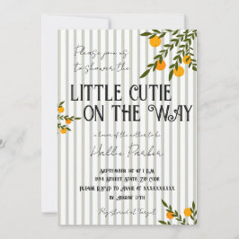 Een Klein Schatje Is Onderweg Uitnodiging