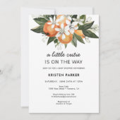 Een Klein Schatje Is Op Komst Moderne Baby Shower Kaart (Voorkant)