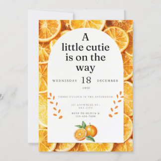 Een klein schatje is op komst uitnodiging