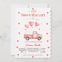 Een klein schatje vrachtwagen baby shower