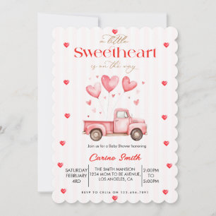 Een klein schatje vrachtwagen baby shower kaart