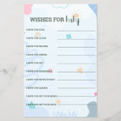 Een klein schattig baby shower spelletje voorspell (Voorkant)