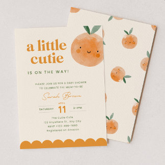 Een Klein Schattje Is Op Komst Baby Shower Uitnodi Kaart