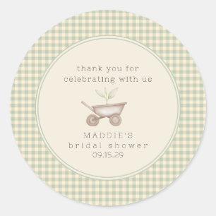 Een Klein Scheutje Is Op Komst Baby Shower Ronde Sticker
