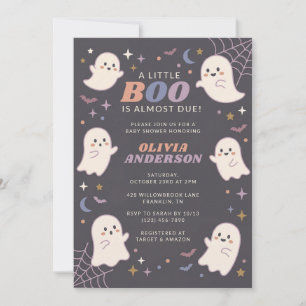 Een Klein Spookje Is Hieronder Baby Shower Kaart
