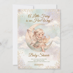 Een Klein Sprookje Is Op Weg Hemelse Baby Shower Kaart