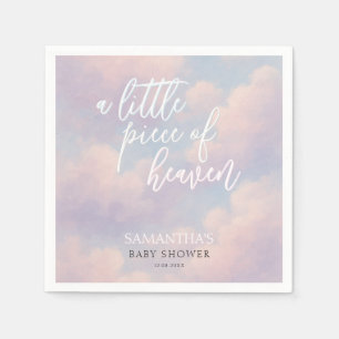 Een klein stukje van de hemel Baby shower minimali Servet