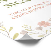 Een Klein Tafelbordje met Wilde Bloem Poster (Hoek)