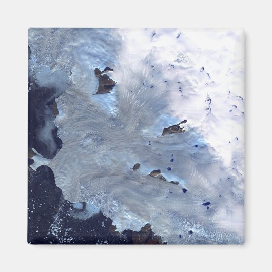 Een klein veld gletsjers omringt Baffin Bay Magneet (Voorkant)