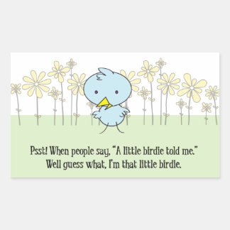 Een klein vogeltje vertelde me Stickers