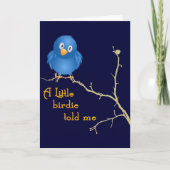 Een klein Wenskaart van Momism van het Vogeltje Kaart (Voorkant)