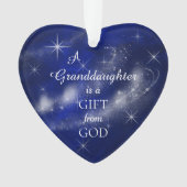 Een kleindochter is een Gift Photo Template Ornament (voorkant)