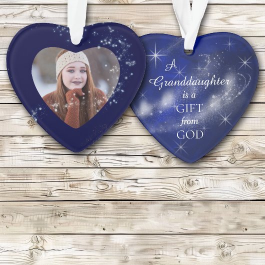 Een kleindochter is een Gift Photo Template Ornament