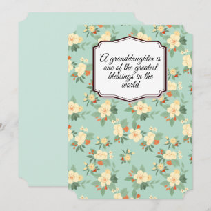 Een kleindochter is een van de grootste zegeningen feestdagenkaart