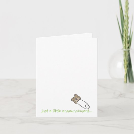 Een kleine aankondiging... aankondiging (Voorkant)