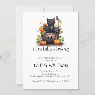Een kleine Baby is het brouwen van Baby shower Kaart