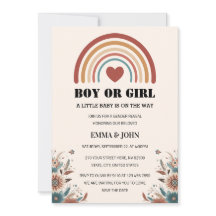 Een kleine Baby is op weg naar Boho Gender Reveal