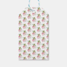 Een kleine baby meisje cadeaulabel