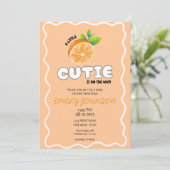 Een kleine Baby shower uitnodiging (Staand voorkant)