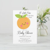 Een kleine Baby shower uitnodiging (Staand voorkant)