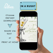 Een kleine beetje oudere cocktail volwassen verjaa kaart