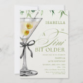 Een kleine beetje oudere cocktail volwassen verjaa kaart (Voorkant)