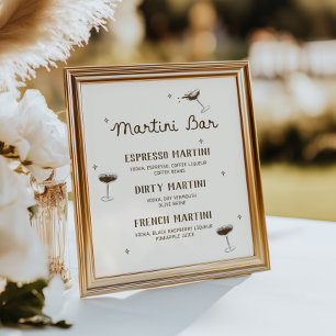 Een kleine beetje oudere espresso martini bar poster