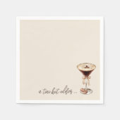 Een kleine beetje oudere Espresso Martini verjaard Servet (Voorkant)