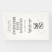 Een kleine beetje oudere Martini verjaardag welkom Spandoek (Horizontaal)