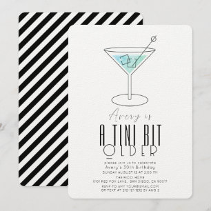 Een kleine beetje oudere moderne turquoise martini kaart