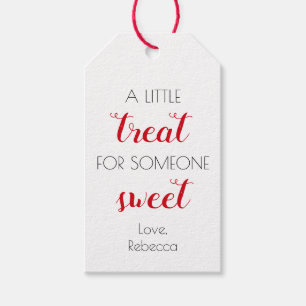 Een kleine behandeling voor Somone Sweet Valentijn Cadeaulabel