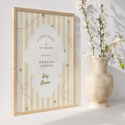Een Kleine Bij Baby Shower Welkomstposter Poster