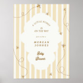 Een Kleine Bij Baby Shower Welkomstposter Poster (Voorkant)