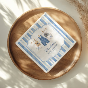 Een Kleine Blauwe Spijkerbroek Baby Jongen Baby Sh Servet