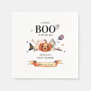Een kleine boe op het Baby shower Way Halloween Servet