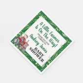 Een kleine boer is op weg naar het Baby shower Servet (Hoek)