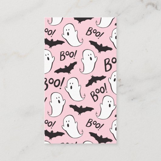 Een kleine Boo Baby shower Book Request Informatiekaartje (Achterkant)