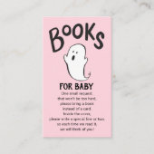 Een kleine Boo Baby shower Book Request Informatiekaartje (Voorkant)