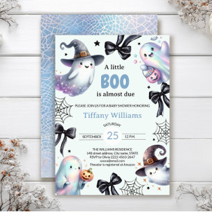 Een kleine Boo Baby shower uitnodiging   Schattige