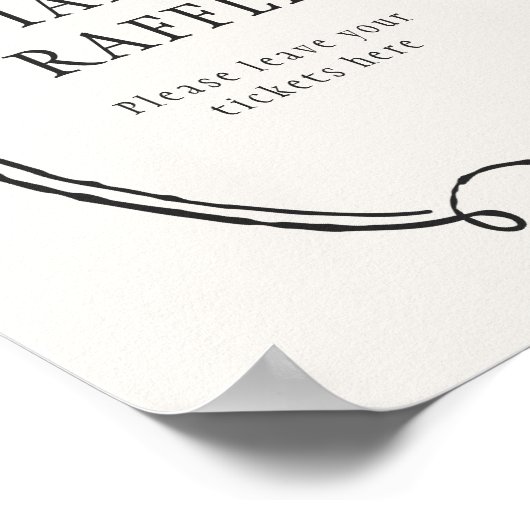 Een kleine Boo Halloween Baby shower Diaper Raffle Poster (Hoek)