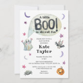 Een Kleine Boo Halloween Baby Shower Kaart (Voorkant)