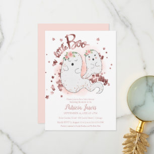 Een kleine Boo Halloween Baby shower uitnodiging