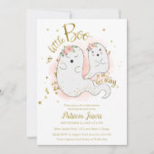 Een kleine Boo Halloween Baby shower uitnodiging (Voorkant)