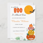 Een kleine Boo Halloween Baby shower uitnodiging (Voorkant)