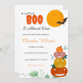 Een kleine Boo Halloween Baby shower uitnodiging (Voorkant / Achterkant)