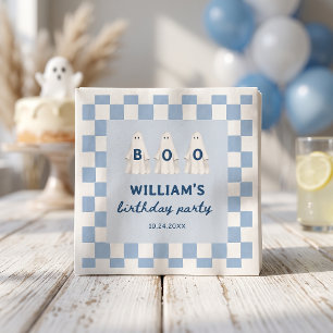 Een kleine Boo-jongen spook verjaardag servetten