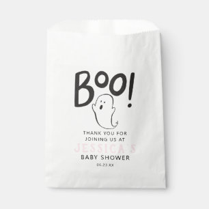 Een kleine Boo roze Baby shower pleistertas Bedankzakje